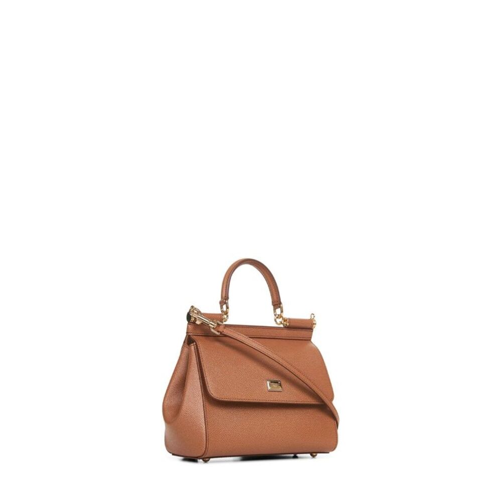 Dolce & Gabbana Women Medium Sicily Handbag In Camel - Picture 2 of 3